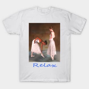 Two ballerinas standing offstage zen yoga buddhism T-Shirt